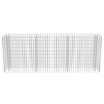 vidaXL Lit surélevé à gabion Acier galvanisé 270x50x100 cm