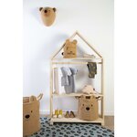Childhome panier de rangement teddy 40x40x40 cm beige