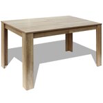 vidaXL Table de salle à manger 140 x 80 x 75 cm chêne