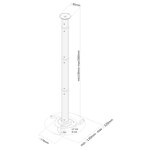 Newstar support réglable de plafond pour projecteur 13-106 cm argenté