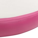 vidaXL Tapis gonflable de gymnastique avec pompe 100x100x10cm PVC Rose