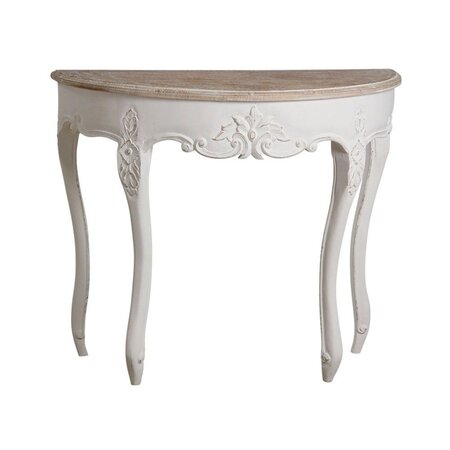 Console demi-lune en manguier