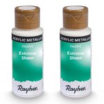 Peinture acrylique métal 118 ml - bleu-vert