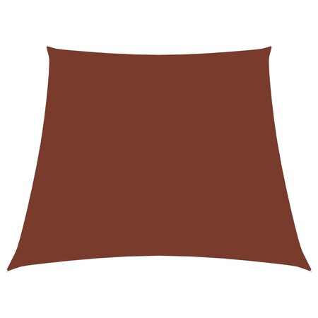 vidaXL Voile de parasol Tissu Oxford trapèze 3/4x3 m Terre cuite