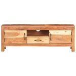 vidaXL Meuble TV 116x30x40 cm Bois d'acacia massif