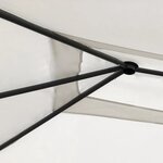 vidaXL Belvédère avec revêtement de poteaux 3x6x2 6 m Crème 160 g/m²