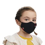 2 masques lavables noir antimicrobien (m / femme)