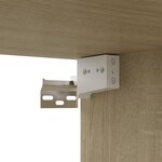 vidaXL Meuble TV Chêne sonoma 100x30x30 cm Aggloméré