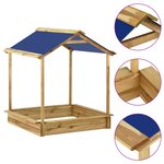 vidaXL Aire de jeu d'extérieur avec sablière 128x120x145 cm Pinède
