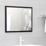 vidaXL Ensemble de meubles de salle de bain Noir Aggloméré