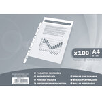 Sachet De 100 Pochettes Perforées Polypropylène Grainé 38 Microns - A4 - X 10 - Exacompta