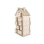 Kit bois Maison calend.Avent FSC MixCred.  nature  25 5x17 5x45 5cm  185 pces  boîte 1kit