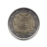 Pièce de monnaie 2 euro Andorre 2015 – Armoiries andorannes