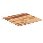 vidaXL Dessus de table Bois solide 25-27 mm 70x70 cm