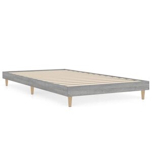 vidaXL Cadre de lit sonoma gris 90x200 cm bois d'ingénierie