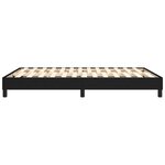 vidaXL Sommier à ressorts de lit Noir 140x190 cm Tissu