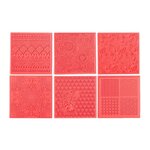 6 tapis de texture pour pâte polymère