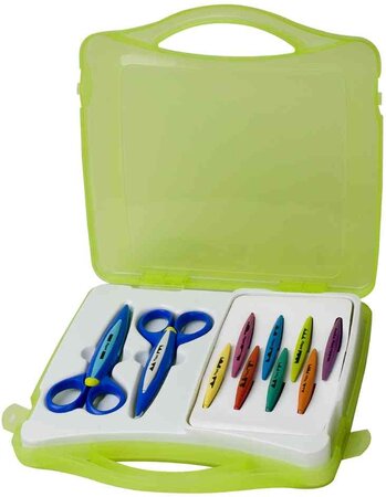 Coffret de ciseaux à cranter 10 types de coupe MAPED
