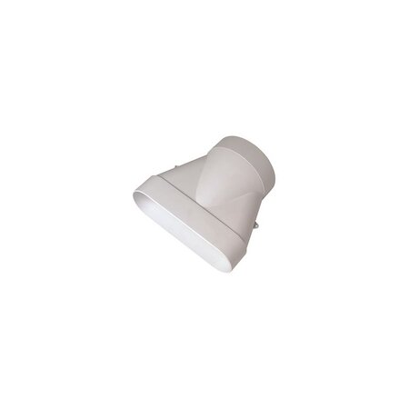 Raccord Minigaine blanc mixte droit équivalent D125 60x200