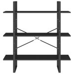 vidaXL Bibliothèque Noir 100x30x105 cm Aggloméré