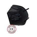 Boîte de 20 masques FFP2 noirs ce2163 certifié - boite en français - conditionnement en sachet individuel