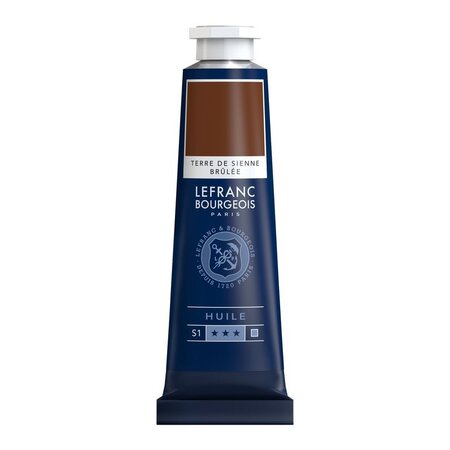 Peinture à l'huile en tube terre de sienne brulée 40ml - lefranc & bourgeois