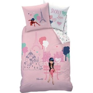 MIRACULOUS LADYBUG Housse de couette + Taie - 140 x 200 cm - Secret