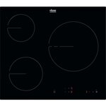 ELECTROLUX - Plaque de cuisson vitrocéramique - 3 zones - 5700W - L59 x P52cm - Revêtement verre - Noir