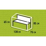 Madison Housse de banc de jardin 130x75x65 cm Gris