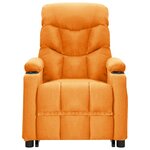 vidaXL Fauteuil jaune tissu