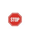 (PANNEAU D'INTERDICTION) Panneau d'interdiction - "interdit de franchir le signal"