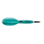 CALOR CF5820C0 Brosse lissante POWER STRAIGHT - Pour cheveux frisés a crépus - Lissage facile et rapide - Bleu canard