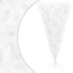 vidaXL Sapin de Noël artificiel renversé avec support Blanc 180 cm