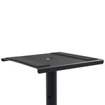 vidaXL Supports de haut-parleur de moniteur de studio 2 Pièces Noir Acier