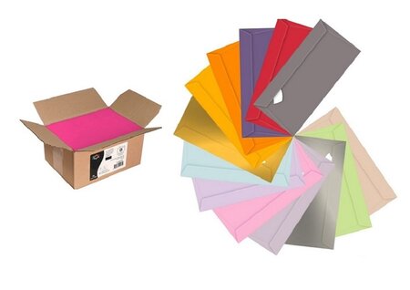 Enveloppe rouge 162x229 - Lot de 500
