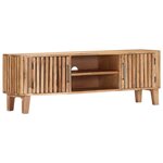 vidaXL Meuble TV 130 x 30 x 45 cm Bois d'acacia massif
