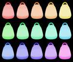 LUMISKY Baladeuse sans fil LED LIBERTY C25 - Waterproof et flottante - H 24 cm - Blanc et multicolore