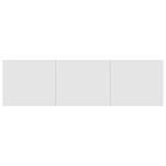 vidaXL Meuble TV Blanc brillant 140x40x35 5 cm Aggloméré