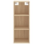 vidaXL Buffet haut Chêne sonoma 34 5x34x180 cm Bois d'ingénierie