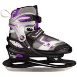 NIJDAM Patins Artistiques sur glace - Enfant - Blanc, Bleu et Jaune