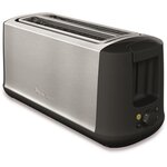 Moulinex ls342d10 grille-pain subito select  1700 w  2 longues fentes  mode eco  thermostat 7 positions  fonction centrage du pain
