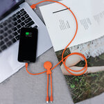 Cable Multi-connecteurs Mr bio Long Orange 1m