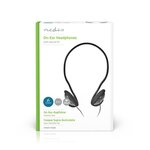 Écouteurs Filaires | Câble Rond de 2,1 m | Supra-Auriculaires | Noir