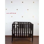 CHILDHOME Tapis de parc pour enfants 95x75 cm Jersey Pois dorés