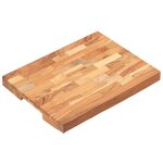 vidaXL Planche à découper 40x30x4 cm Bois d'acacia massif