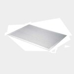 DE BUYER Plaque aluminium perforée plate - 30 x 20 cm - Gris