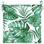 vidaXL Coussins de chaise lot de 6 motif de feuilles 50x50x3 cm tissu