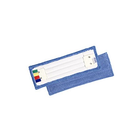 Frange de rechange Econet en microfibre pour système de lavage à plat à languettes, 40 cm - Bleu