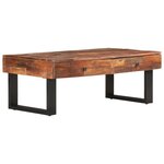 vidaXL Table basse 110x60x40 cm Bois de récupération massif