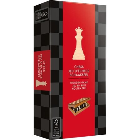 Mixlore | Jeu d'échecs pliable| Jeu de société en bois | a partir de 6 ans | 2 joueurs